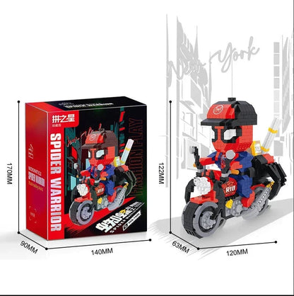 Batman 3D Mini Building Blocks Figure - DC Hero Motorcycle Puzzle Model