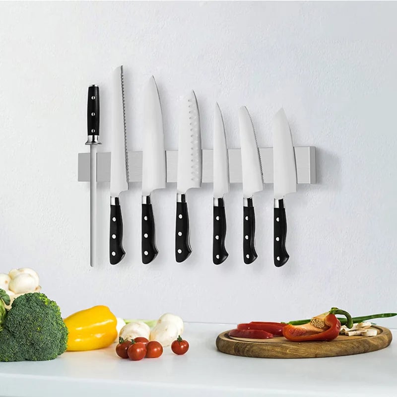 Magnetic Knife Strip Stainless Steel 30cm 40cm 50cm Kitchen Holder
