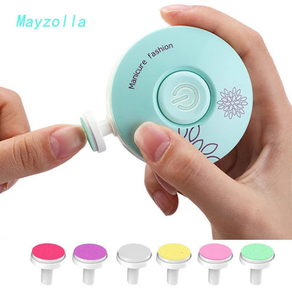Electric Baby Nail Trimmer 6-in-1 Hygiene Kit Infant Manicure Set