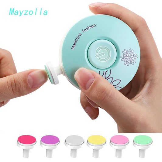 Electric Baby Nail Trimmer 6-in-1 Hygiene Kit Infant Manicure Set