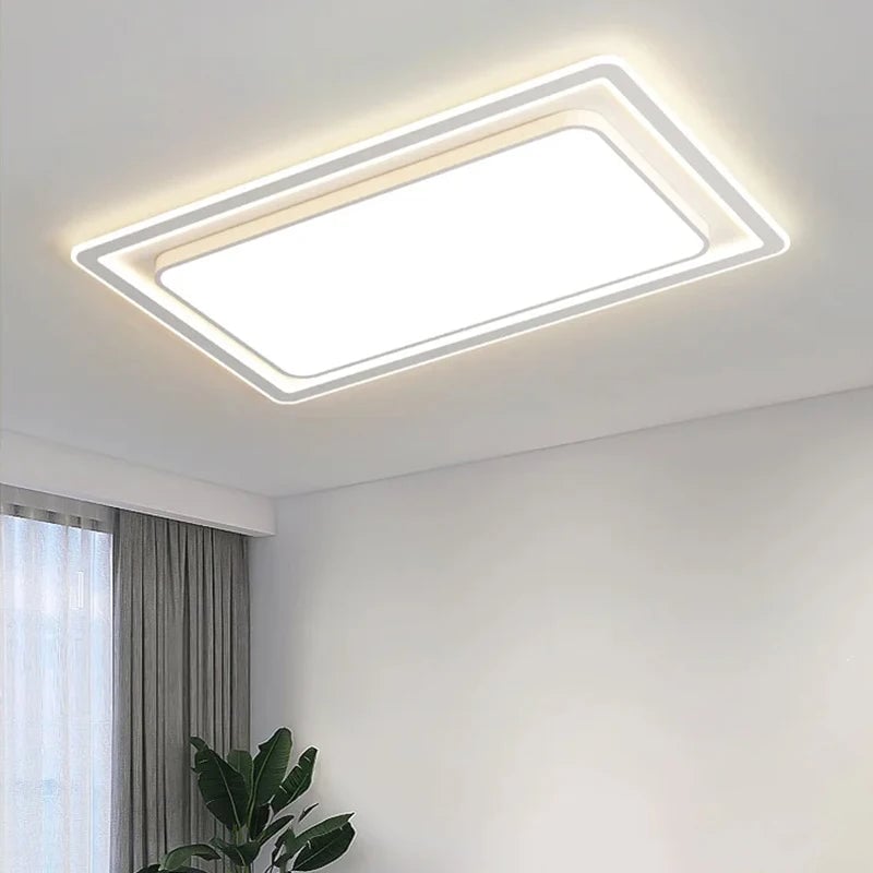 LED Ceiling Light Dimmable Remote Control Round Square Living Room