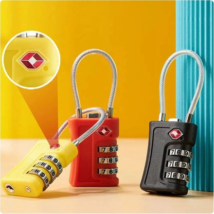 TSA 3-Digit Travel Lock - Zinc Alloy Luggage Security Lock