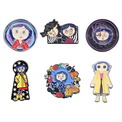 Custom Cartoon Anime Enamel Pins - Cute Character Lapel Badge Set