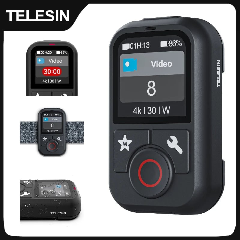 Waterproof Bluetooth Remote Control for GoPro Hero 13 12 11 10 9 8