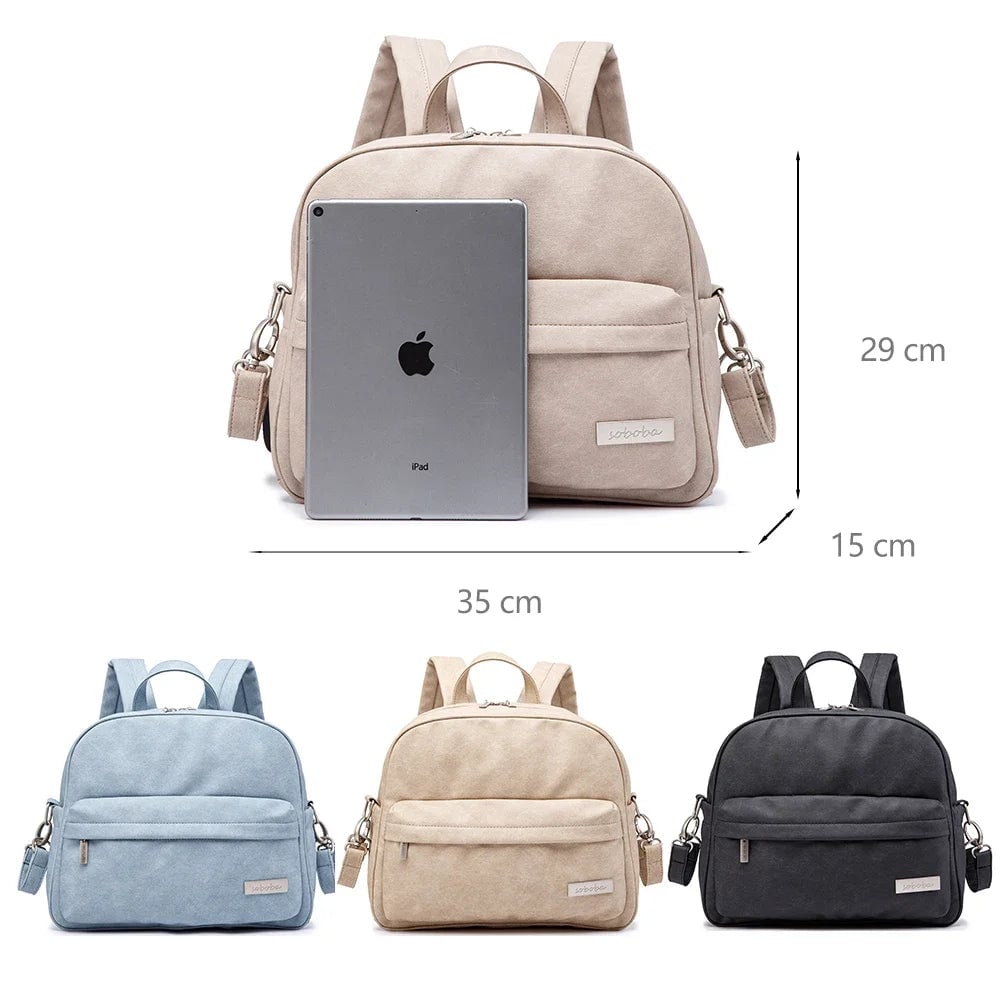 Waterproof Multi-Function Diaper Backpack - Stylish Baby Care Bag