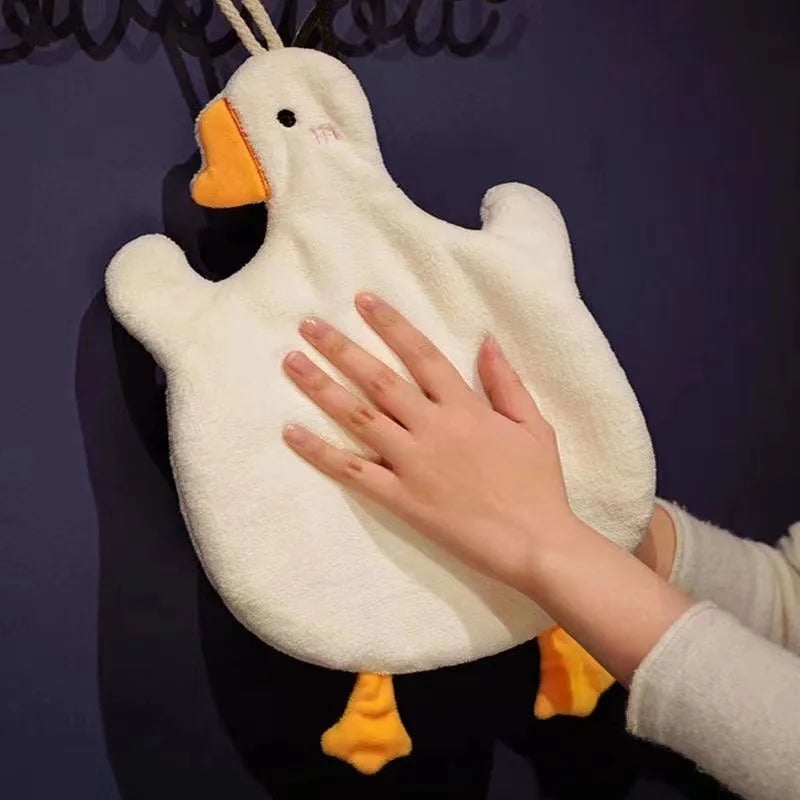 Cartoon Goose Hand Towel - Quick Dry Super Absorbent Kitchen Bath