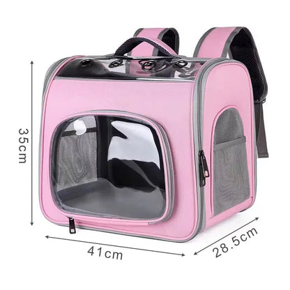 Breathable Pet Carrier Backpack for Cats Dogs - Travel Outdoor Bag