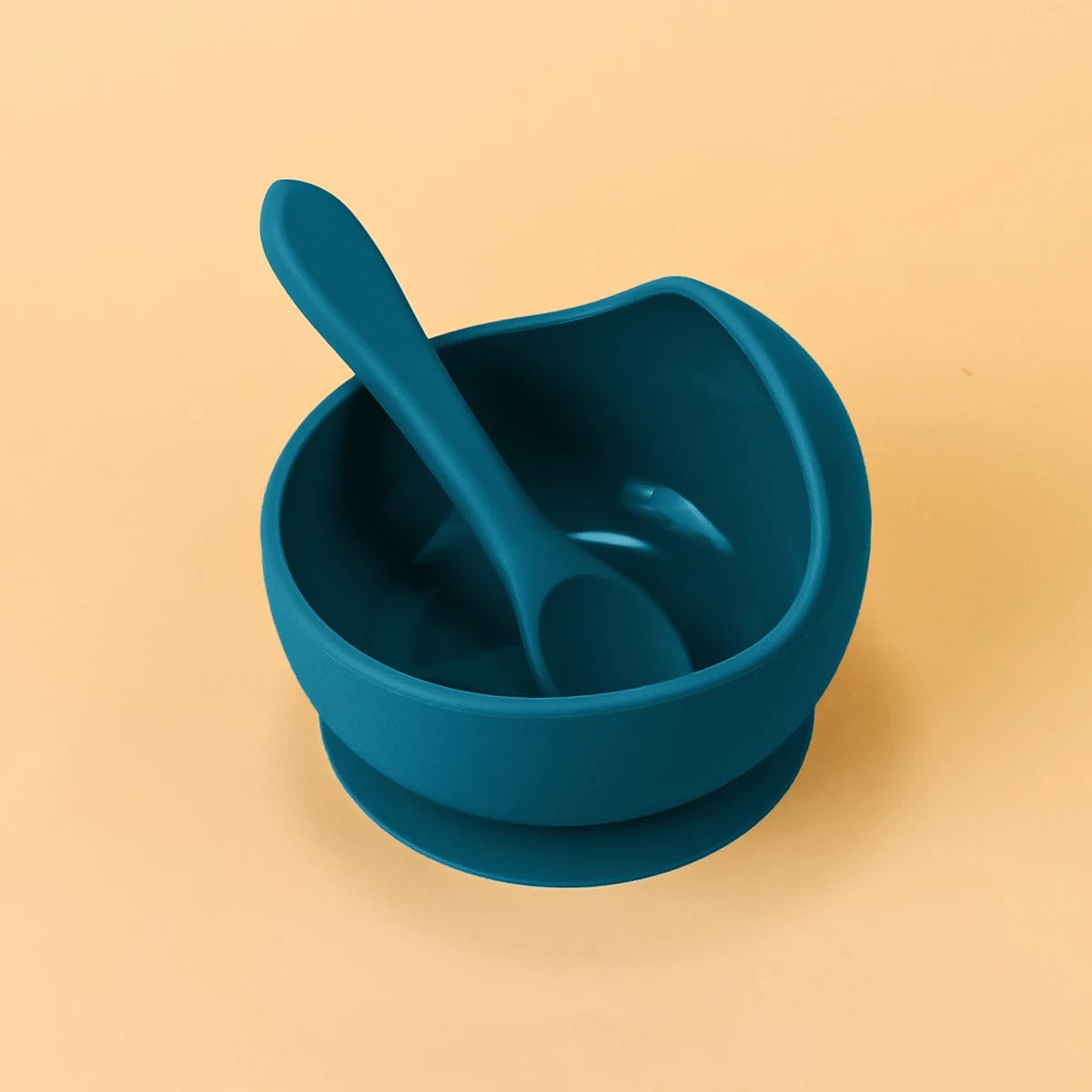 2PC Silicone Sucker Bowl Set - Baby Self-Feeding Training Bowls