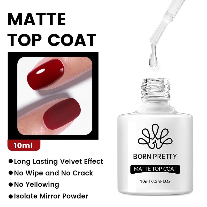 10ml UV LED Base Top Coat Rubber Reinforcement Gel - Soak Off Formula