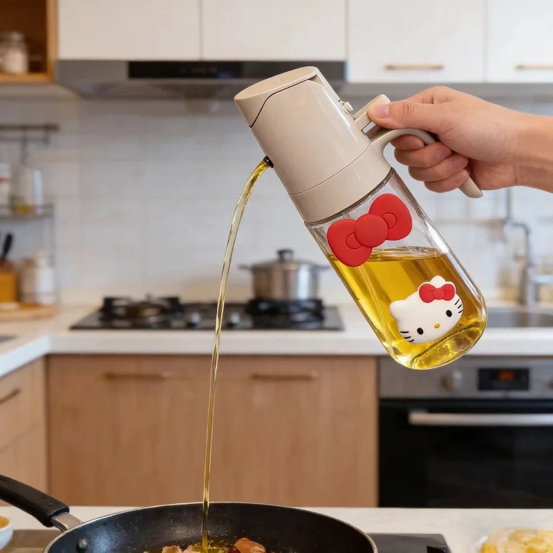 Glass Oil Dispenser Sprayer 500ml 300ml Olive Oil Bottle Cooking