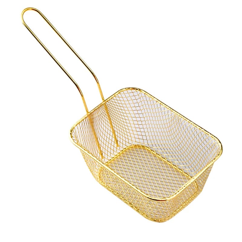 Stainless Steel Mini Square Oil-Separated Frying Basket