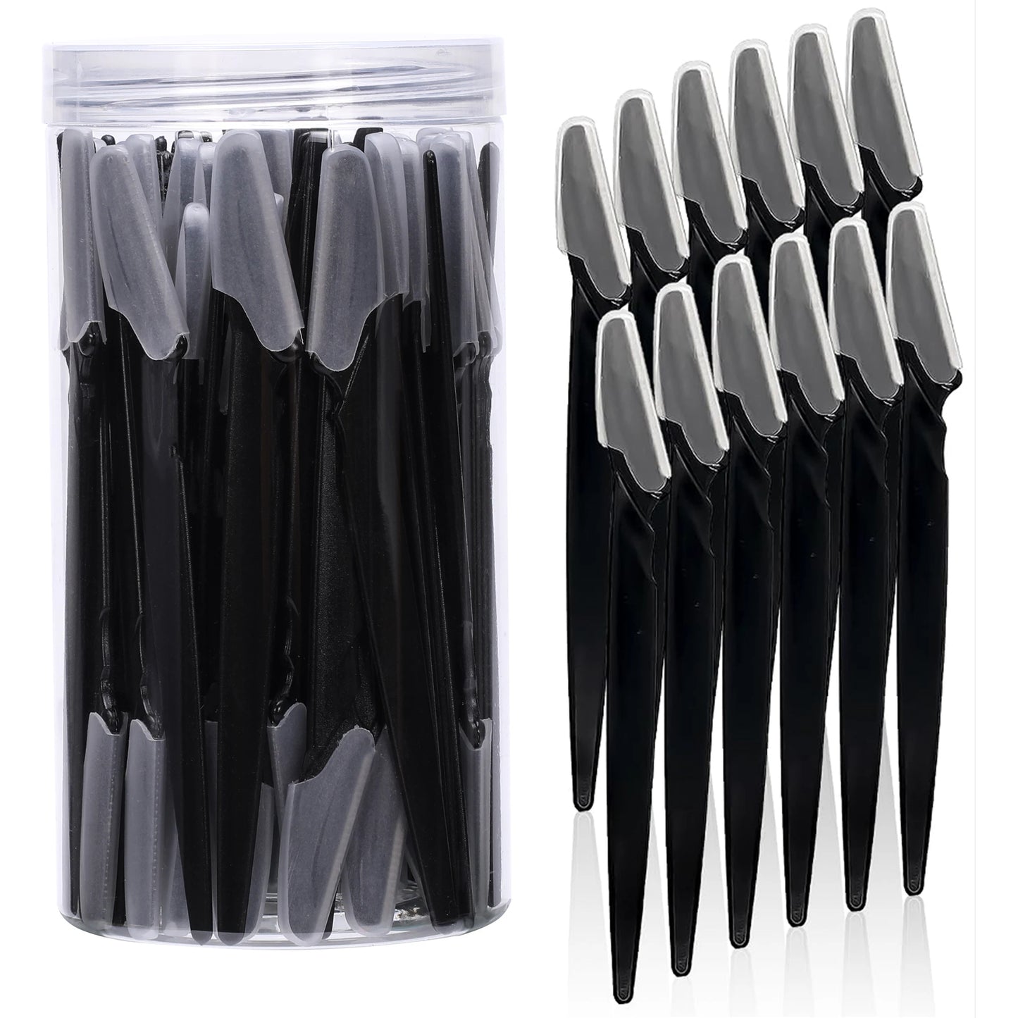 Brow & Face Razor Set 5-40pcs - Eyebrow Hair Trimmer with Cover