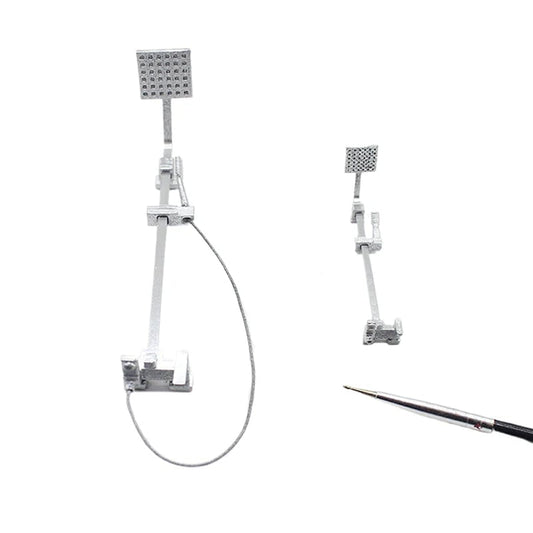 1:12 Scale Dollhouse Bathroom Showerhead & Faucet Miniature Set