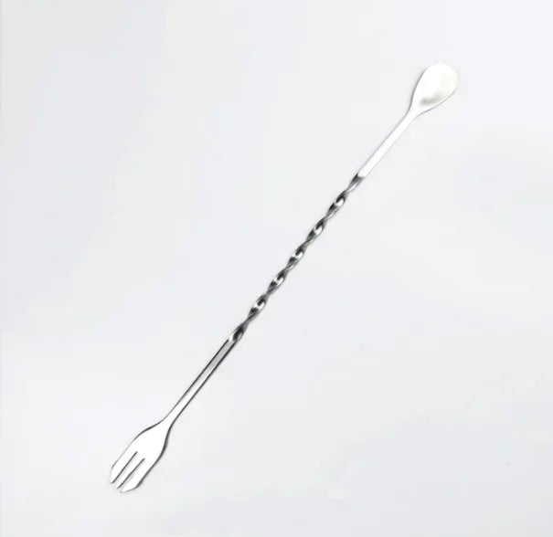 Stainless Steel Cocktail Muddler & Mixing Spoon Bar Tool Set