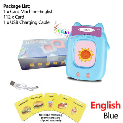 Multilingual Talking Flashcards Machine - English Spanish Italian Arabic
