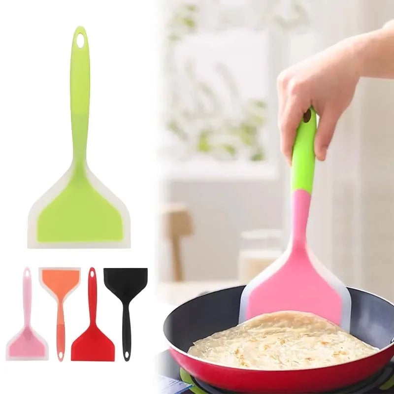 Wide Mouth Silicone Spatula Non-Stick Scraper for Cooking & Baking