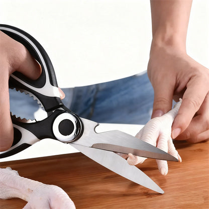 Heavy-Duty Stainless Steel Kitchen Scissors Multi-Purpose Food Tool