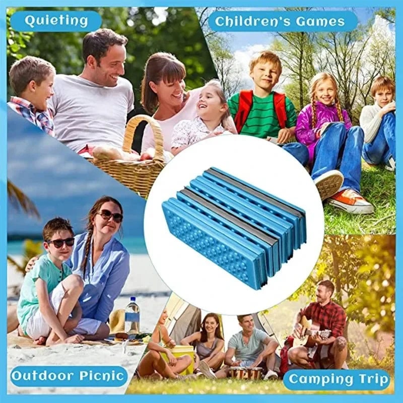 6-Fold XPE Honeycomb Massage Mat Waterproof Camping Cushion Pillow