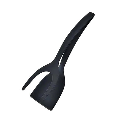 2-in-1 Nylon Grip Flip Spatula Tongs - Non-Stick Egg Flipper