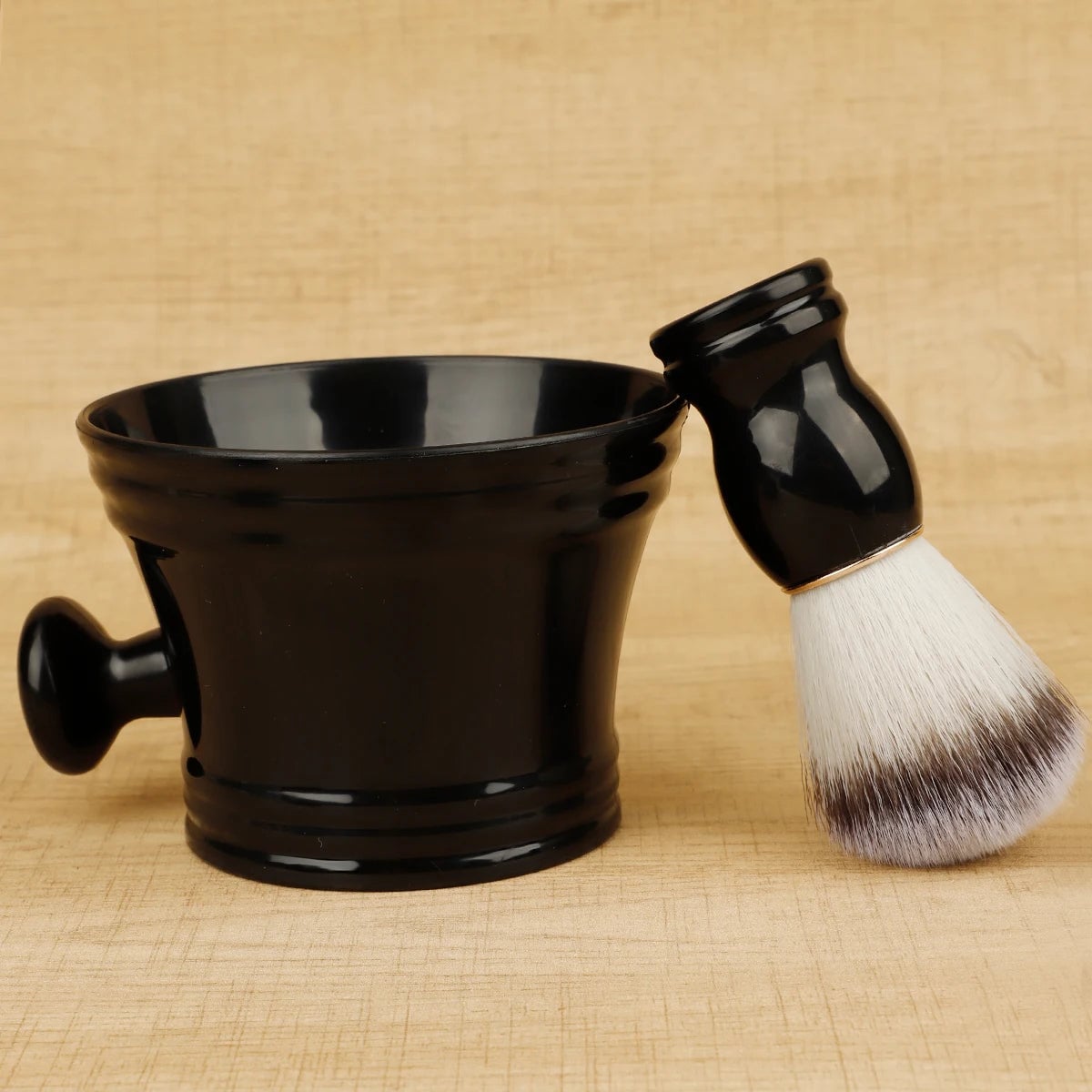 Professional Beard Shaving Brush Natural Bristle Hair Wooden Handle