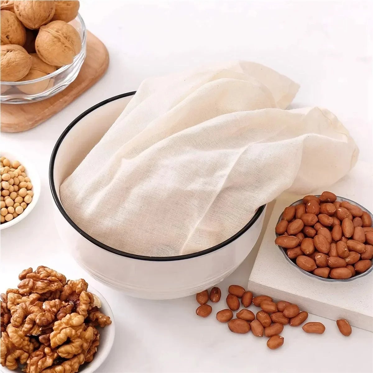 Cotton Gauze Filter Cloth - Multi-Purpose Kitchen Strainer Tool
