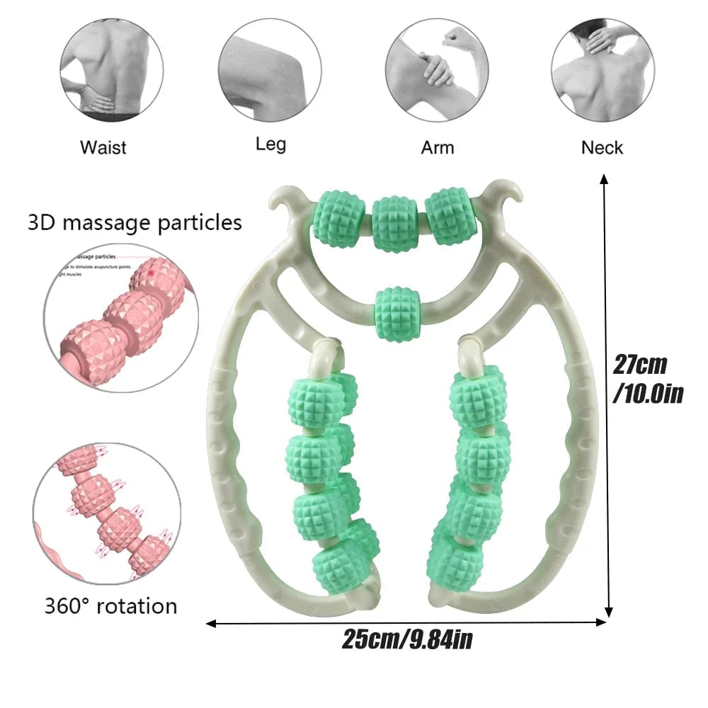 Trigger Point Roller Massager - Deep Tissue Myofascial Release Tool