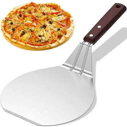 Metal Non-Stick Pizza Peel 6.5/10/12 Inch Wood Handle Shovel