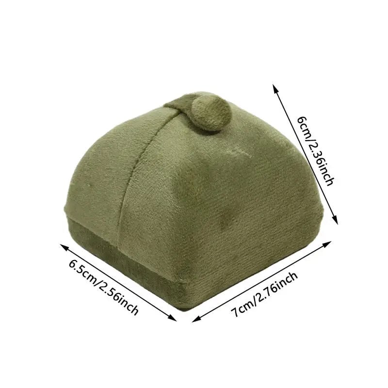Luxury Corduroy Wedding Ring Box - Jewelry Storage for Rings Earrings