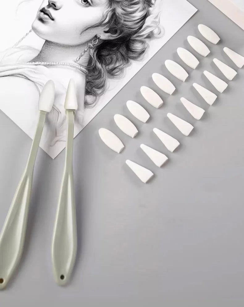 Art Sketch Wipe Knife + 20pcs Washable Brush Sponge Eraser Pen Set