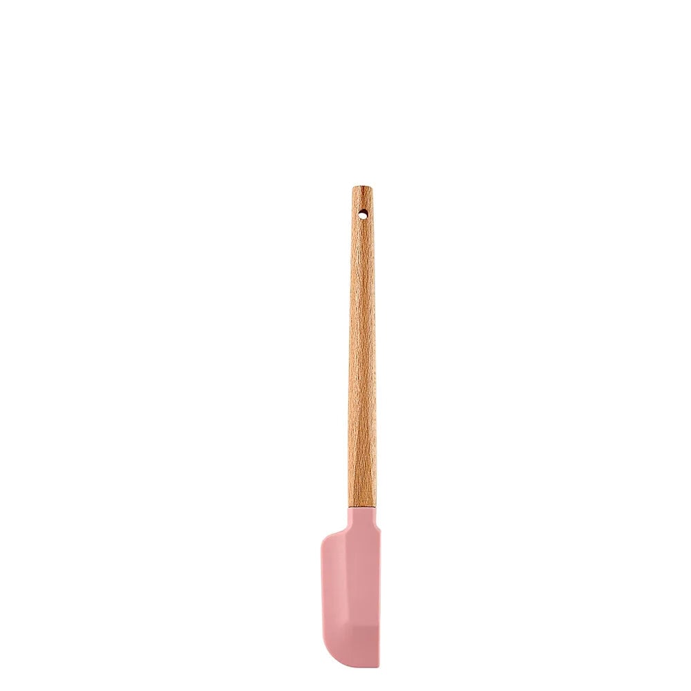Silicone Cake Scraper Set with Wooden Handle - Baking Spatula Kit