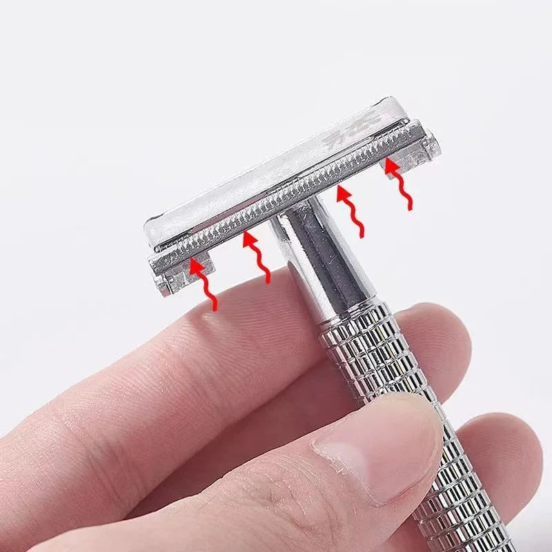 Double Edge Safety Razor Set - Classic Barber Shaving Kit