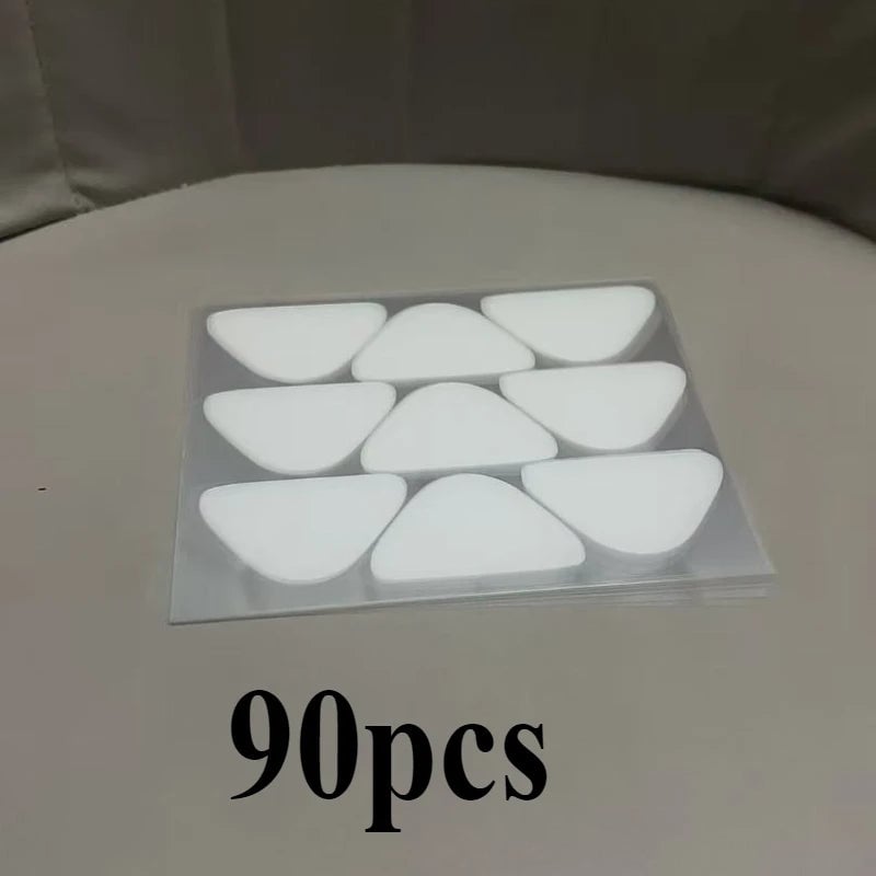 90pcs PE Forehead Nasolabial Fold Patches - Transparent Invisible
