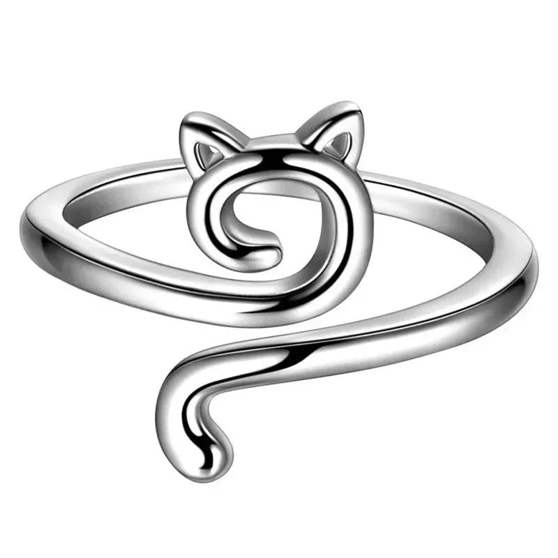 Adjustable Cat Ring Yarn Guide - Crochet Tension Control Thimble