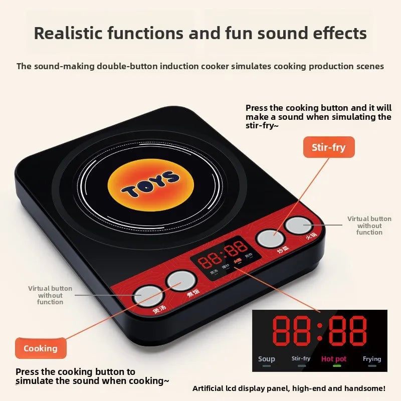 Interactive Musical Kitchen Toy Set with Cutting Tools for Kids Play