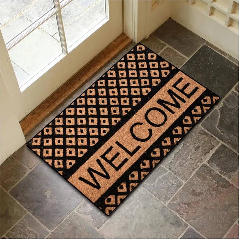 Diatom Mud Non-Slip Door Mat - Super Absorbent Geometric Bathroom Rug