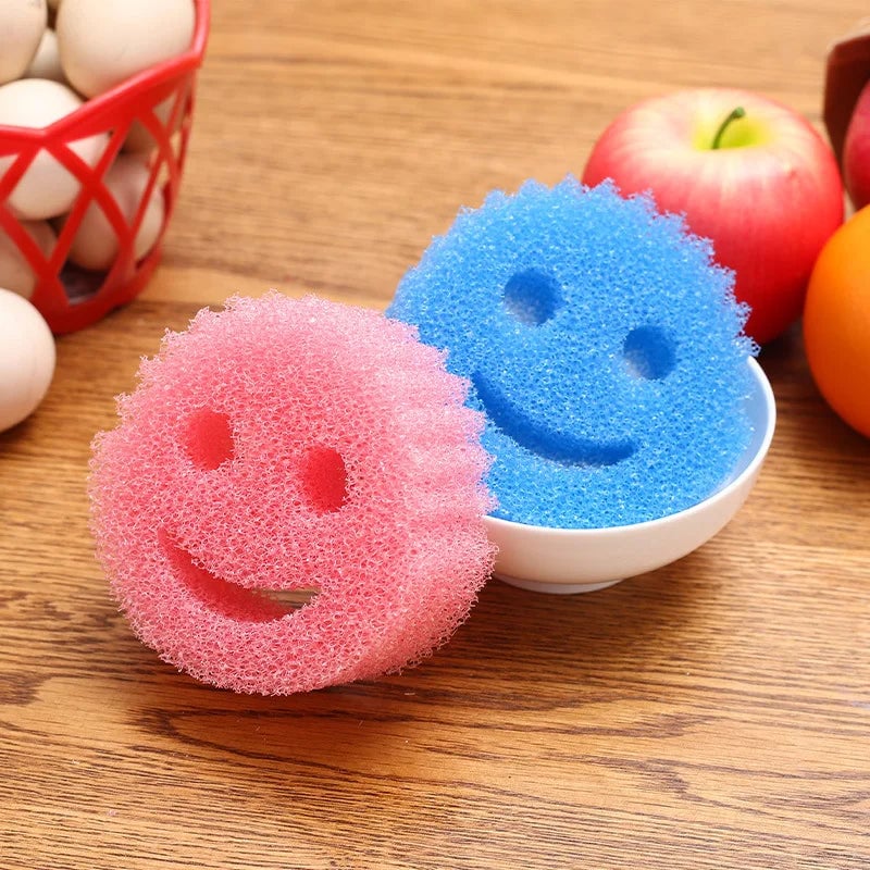 3-Piece Multi-Functional Kitchen Magic Sponge Brushes - Non-Scratch