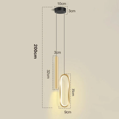 Nordic LED Pendant Light - Modern Hanging Lamp Kitchen Dining Room
