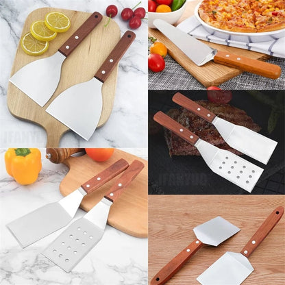 Stainless Steel Non-Stick BBQ Spatula & Grill Scraper Tool