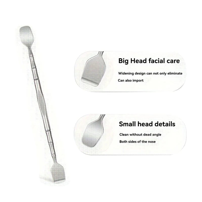 Double-Ended Blackhead Remover Tool - Facial Pore Cleanser & Exfoliator
