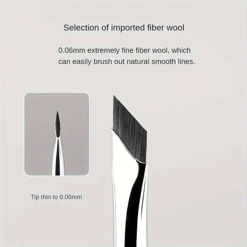 Ultra Thin Angled Eyeliner Eyebrow Brush Set - Precision Detail