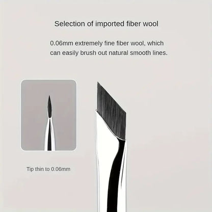 Ultra Thin Angled Eyeliner Eyebrow Brush Set - Precision Detail