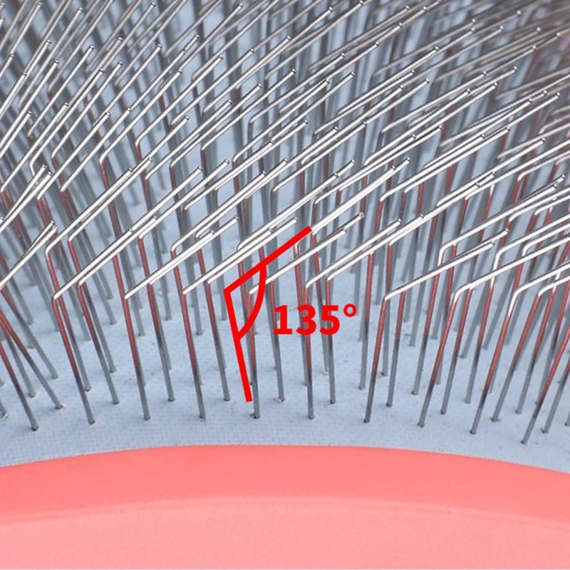 Professional Pet Deshedding Rake Long Handle Hair Remover Brush