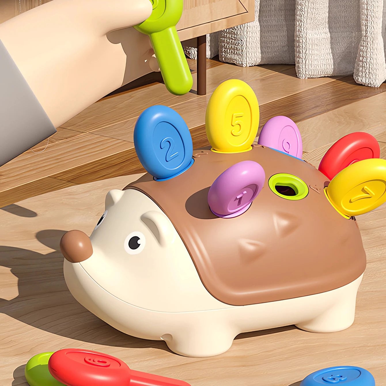 Hedgehog Number Matching Puzzle - Educational Assembly Learning Toy