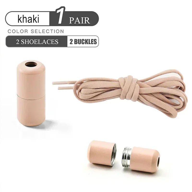 Elastic No Tie Shoelaces - Quick Slip-On Design Kids & Adults