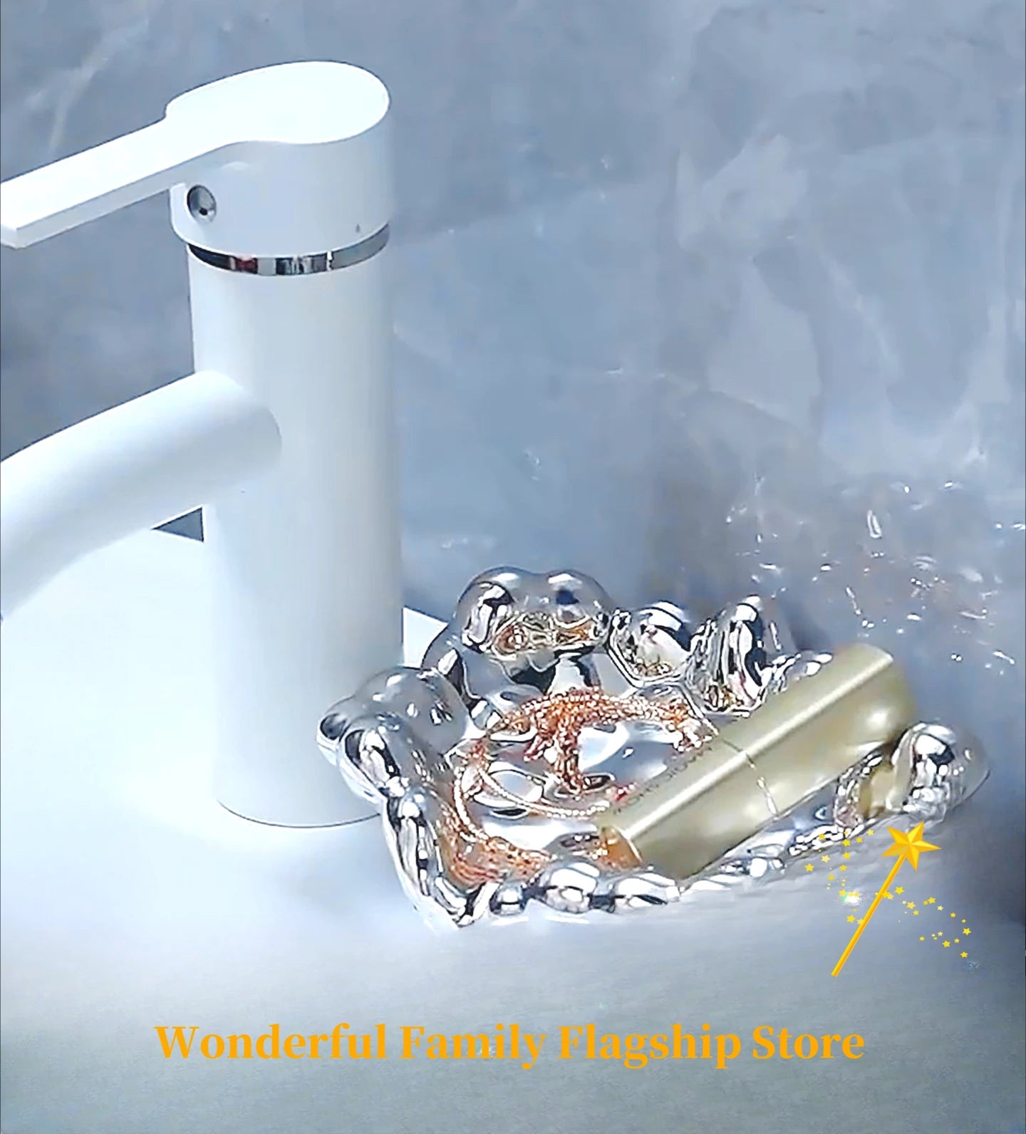 Cloud Shape Self-Draining Plastic Soap Dish - Bathroom Shower Tray