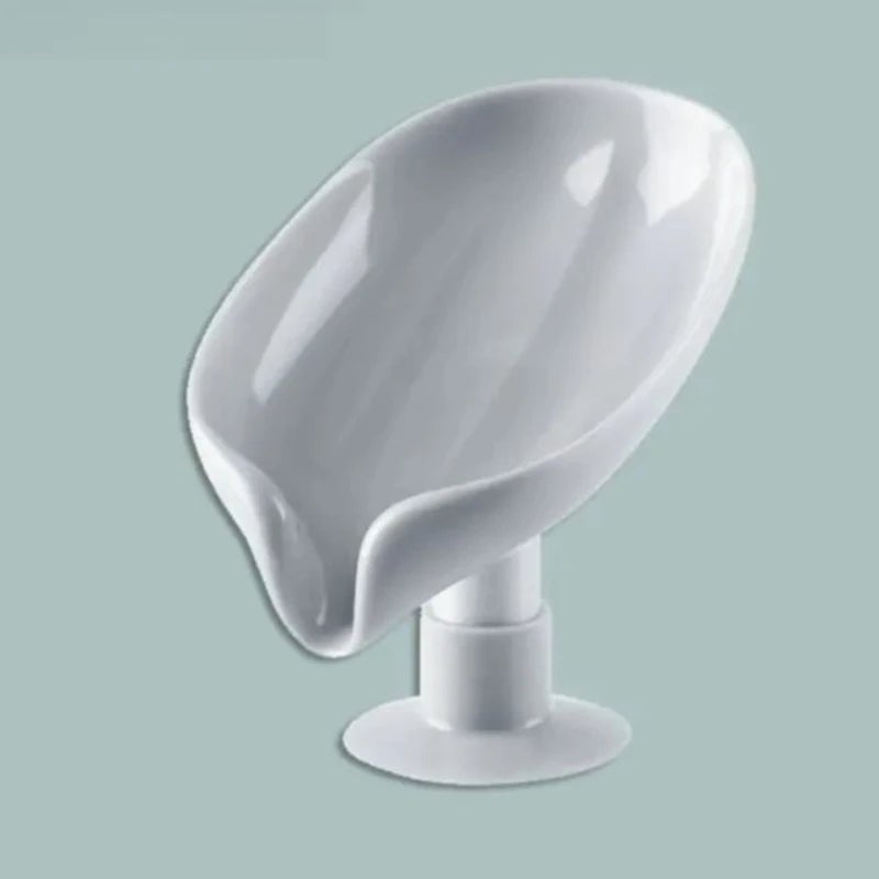 Self-Draining Leaf Shape Soap Holder - Extends Bar Soap Life