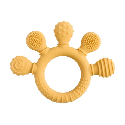 Food Grade Silicone Baby Teether BPA Free Sensory Rattle Toy