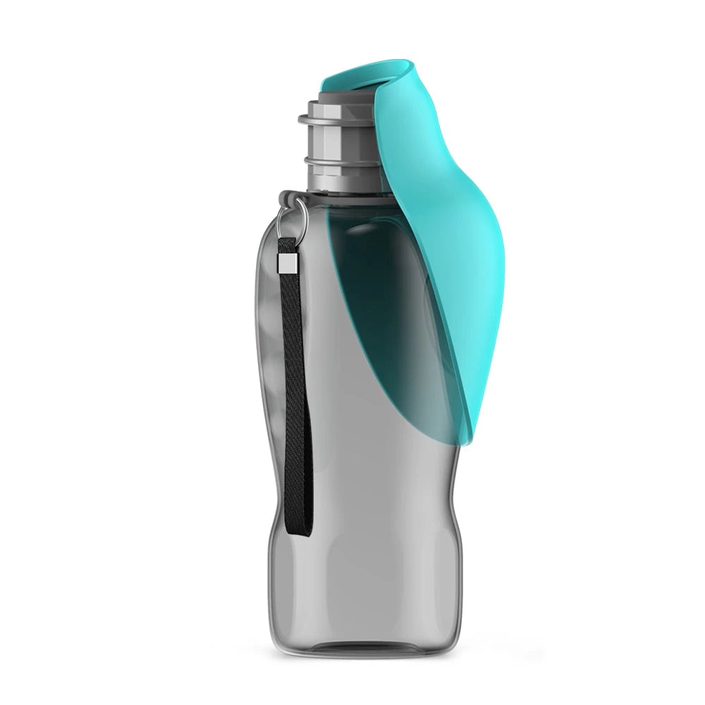 800ml Portable Dog Water Bottle with Bowl - Travel Dispenser