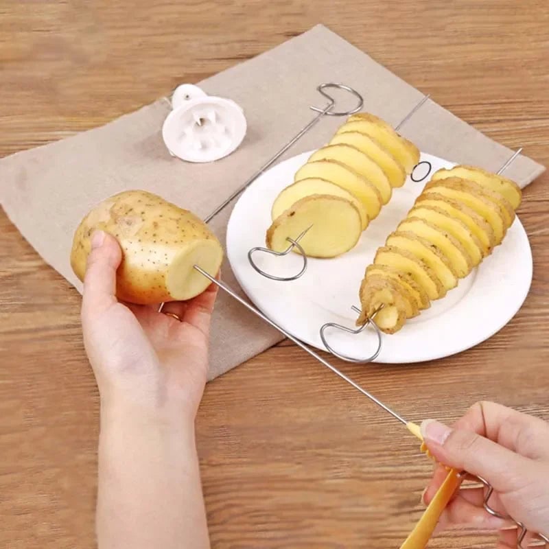 Whirlwind Potato Spiral Cutter - Vegetable Tower Slicer Machine