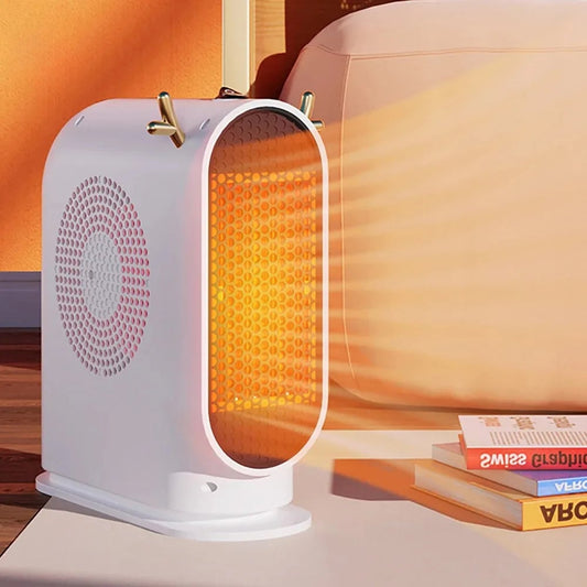 500W Desktop Electric Heater with Intelligent Thermostat Fan